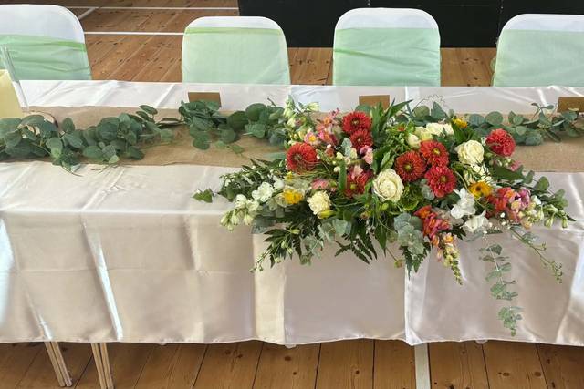 The top table