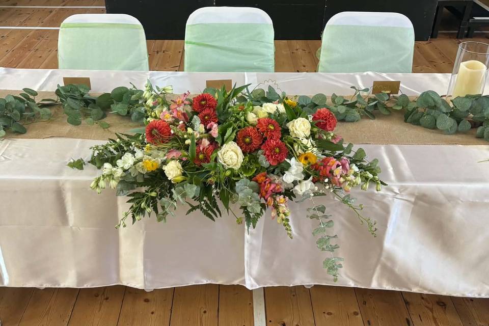 The top table