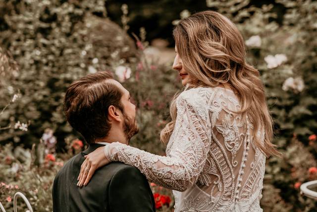 Elegant couple portrait