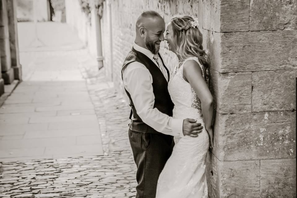 Elegant couple portrait