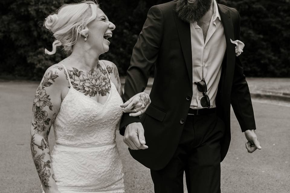 A classic black and white