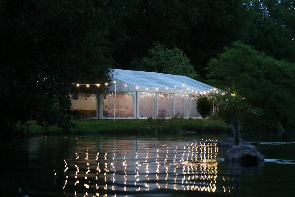 Lakeside marquee