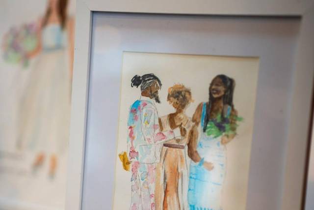 Wedding guest framed