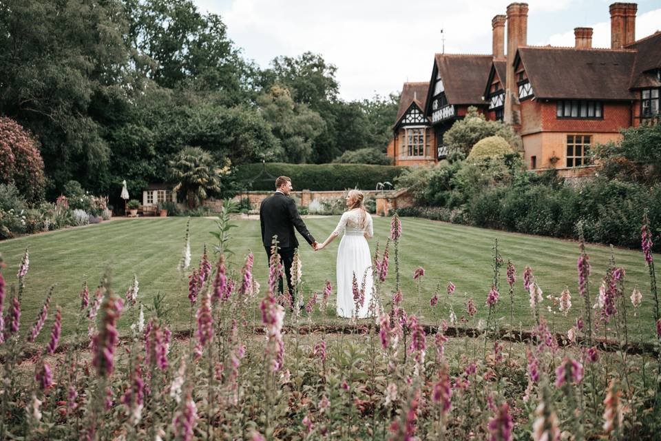 Grim dyke hotel wedding photo