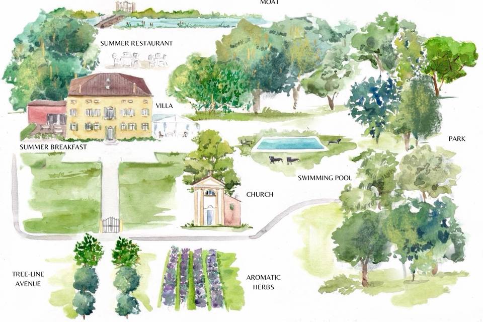 Map of the Villa