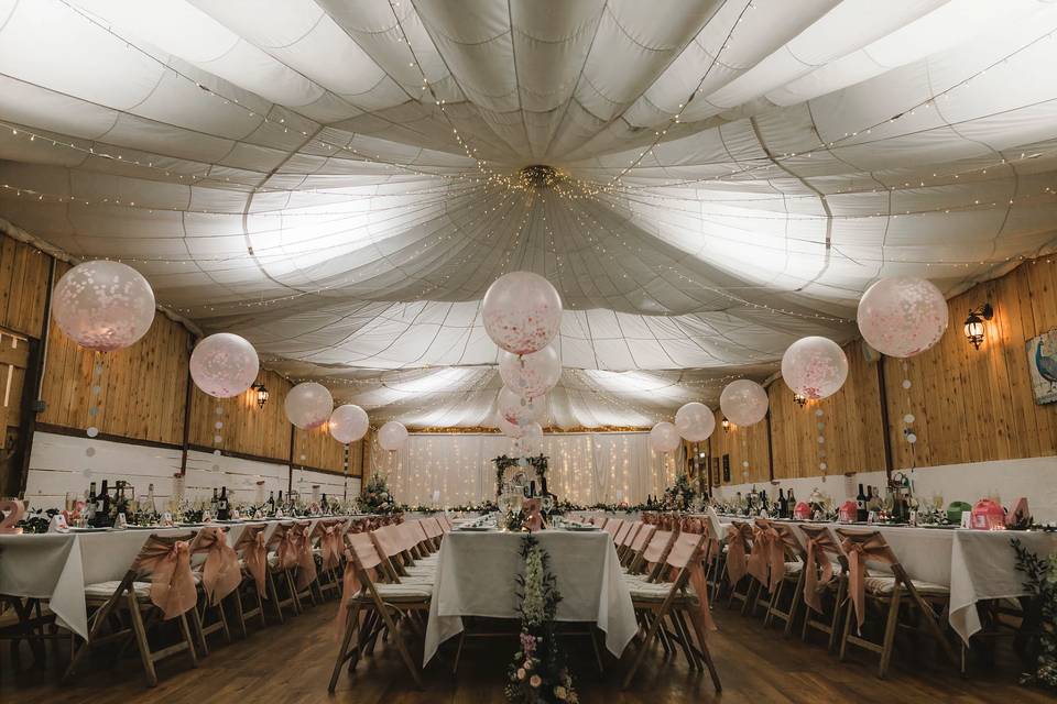 Balloons on the table - Anna Wood Photography