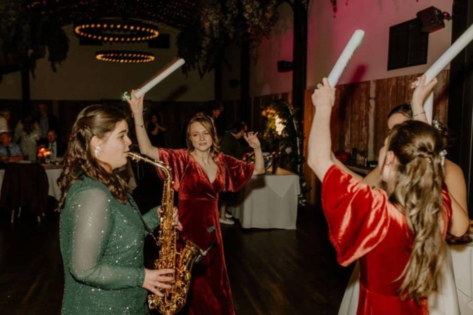 In amongst the crowds