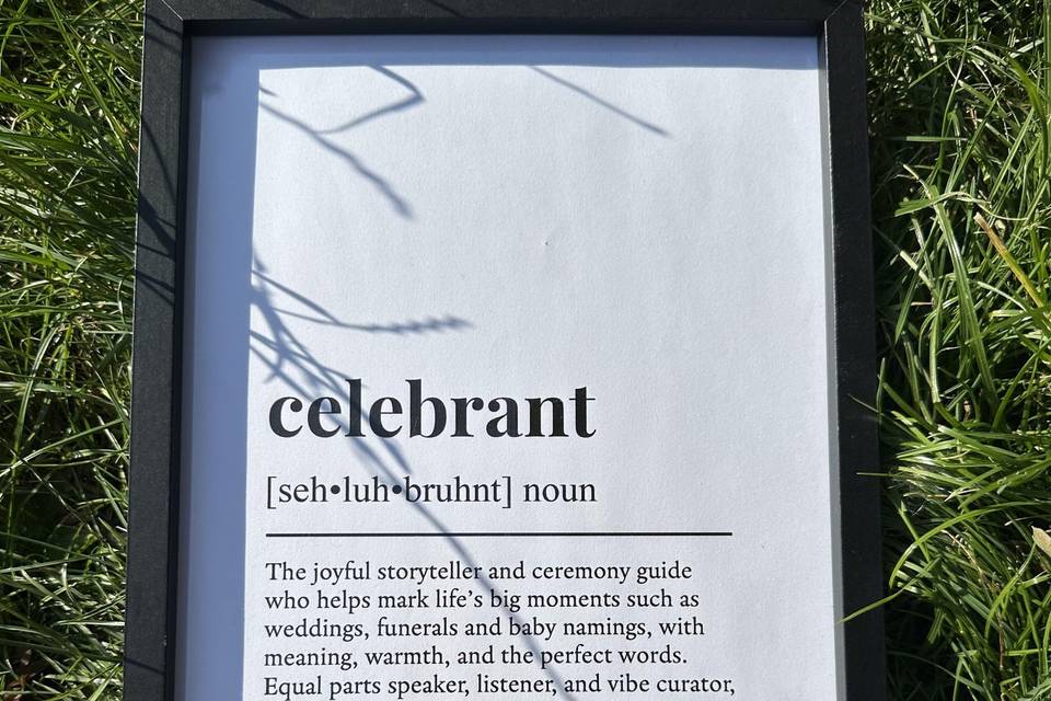 Celebrant definition