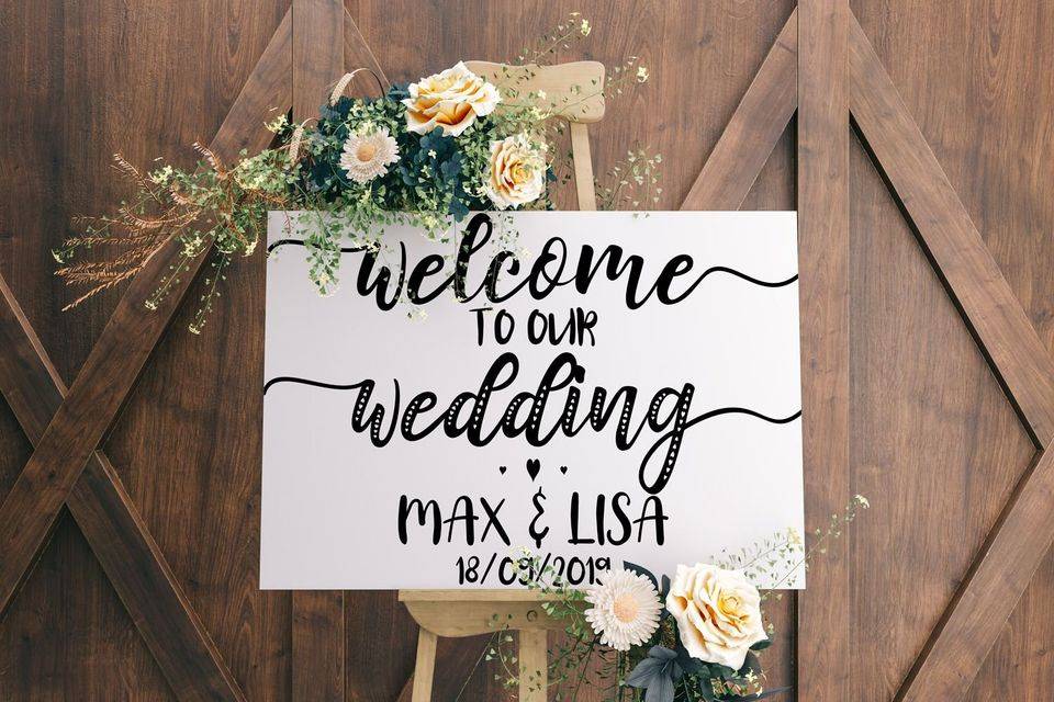 Wedding sign