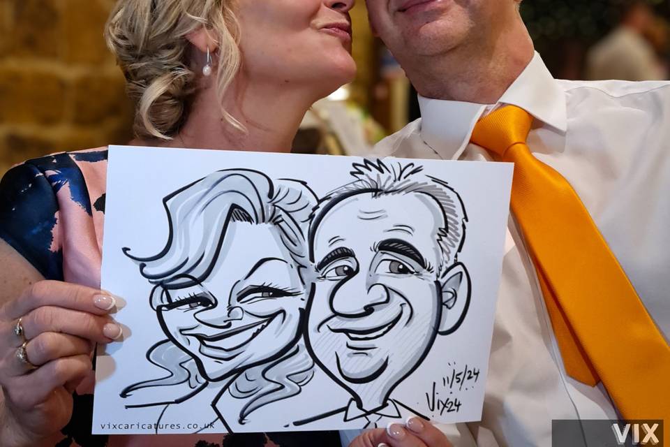 Couple caricature