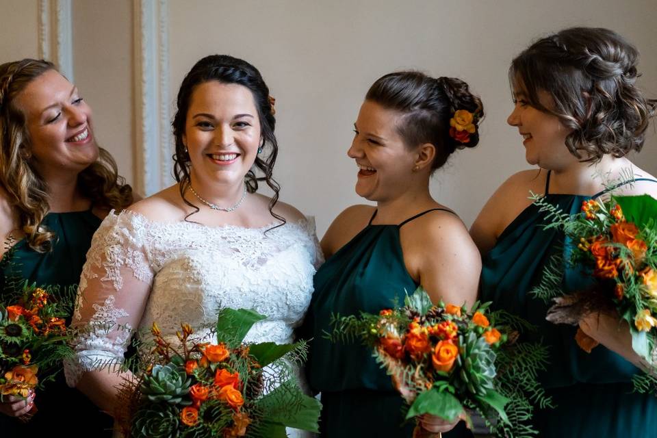 Dorset bride hair up