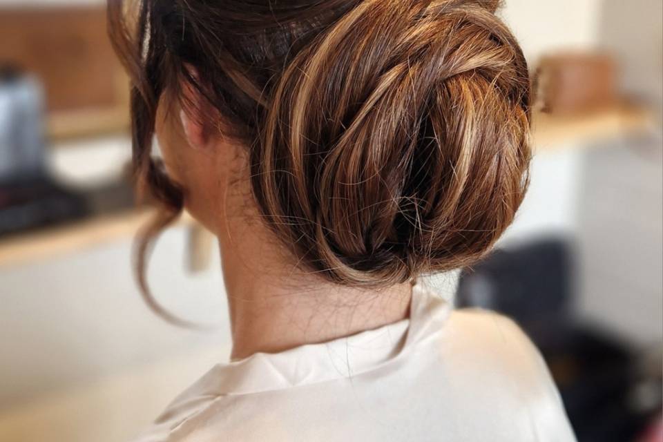 Low chignon