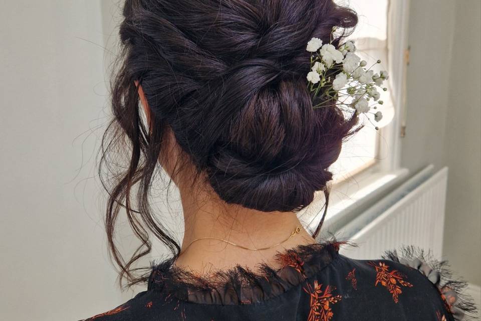 Textured updo