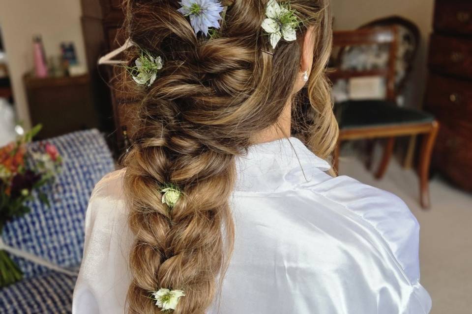 Faux mermaid braid