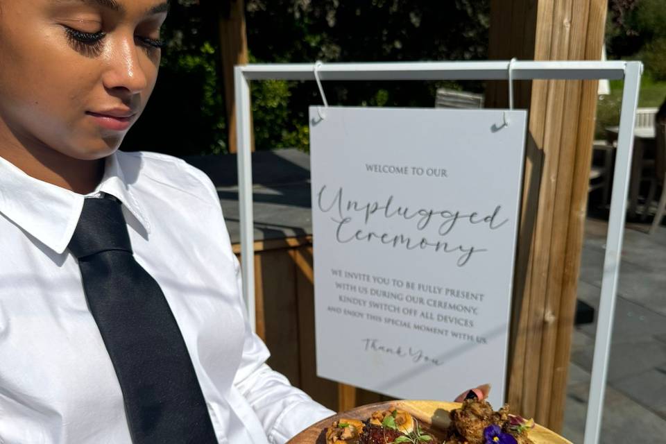 Bride & Groom Canapé Plate