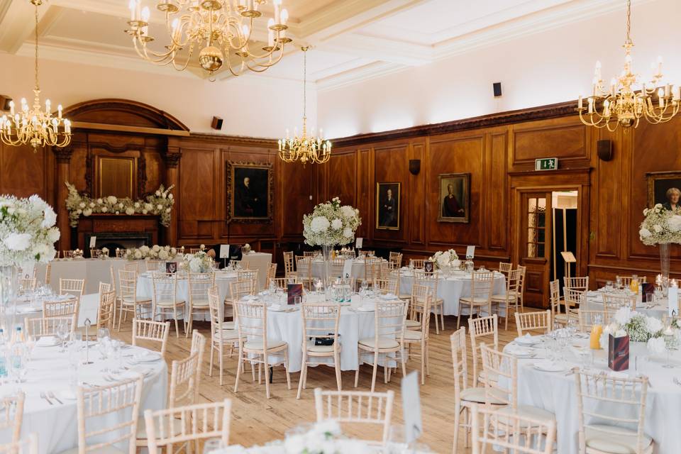 Gypsophila wedding centrepiece