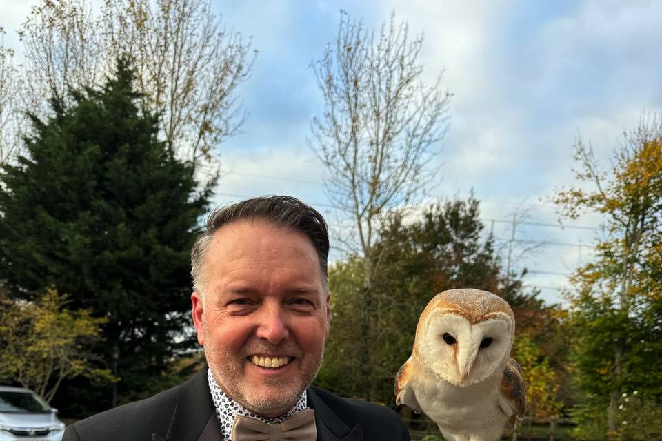 Mike with Billie the Owl