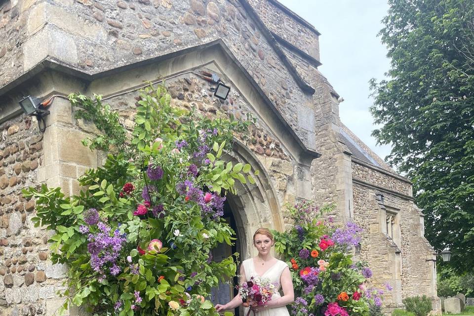 Sustainable Floral Arch