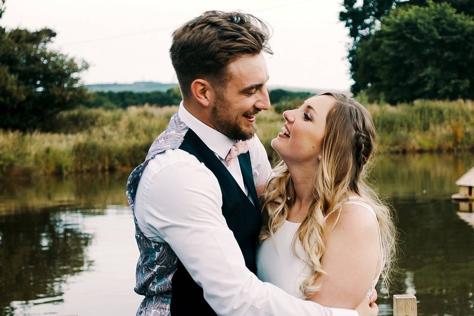 Couple by the water