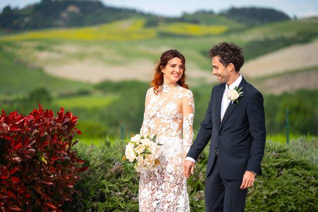 Wedding in Tuscany hills