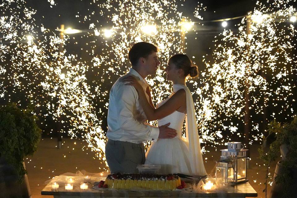 Cutting of Wedding Cake