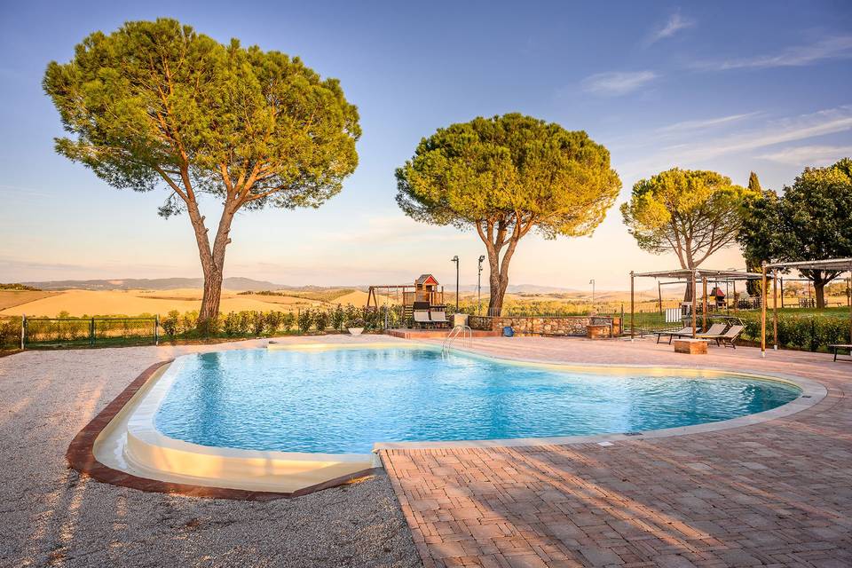Infinity pool area