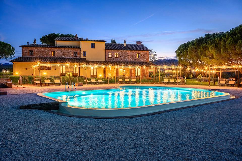 Infinity pool area