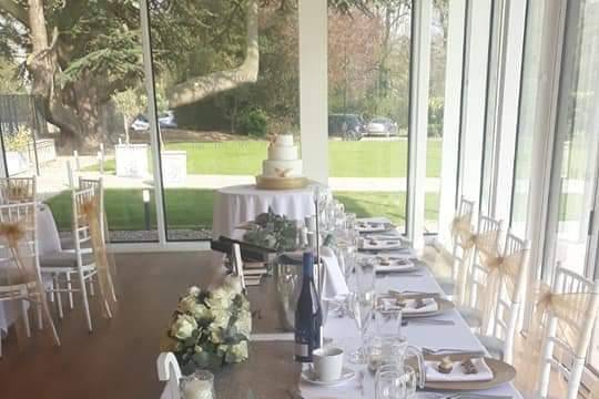 Sparkly top table