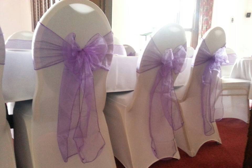 Chair cover and sash