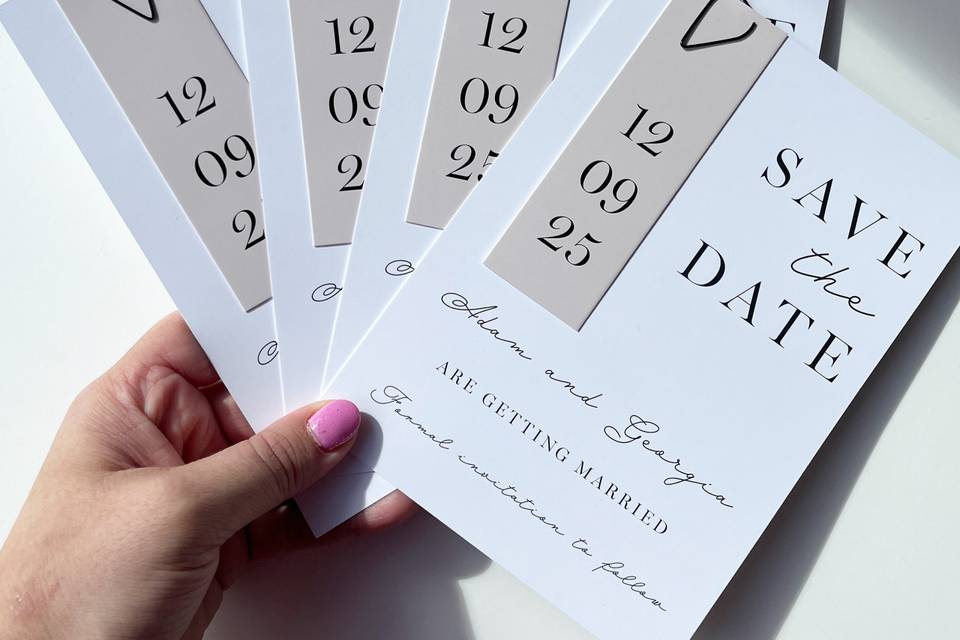 Unique save the dates