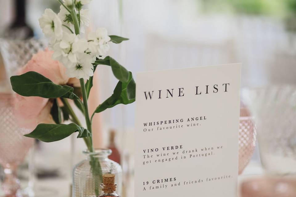Additional table decor