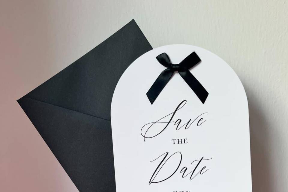 Arch shape save the date