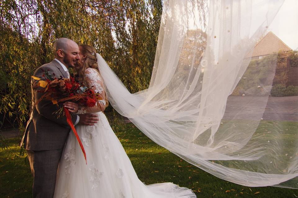 Clock Barn Bride & Groom 2