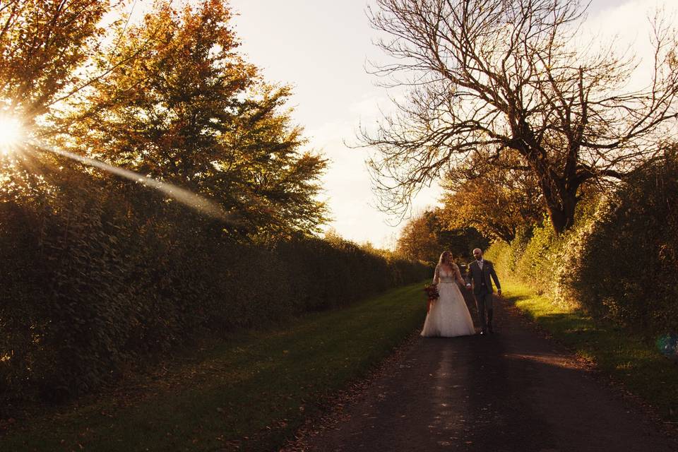 Walking down the lane