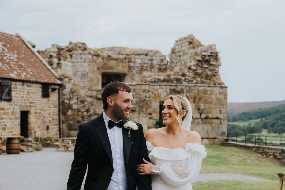 Outside Danby Castle Barn