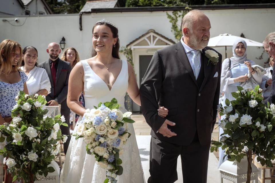 Walking down the aisle