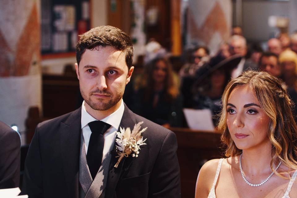 Couple in church