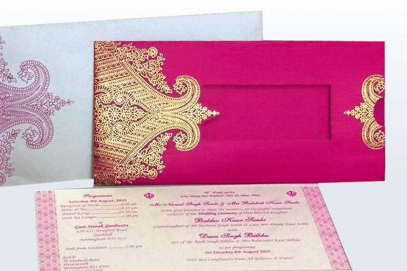 Handmade wedding cards