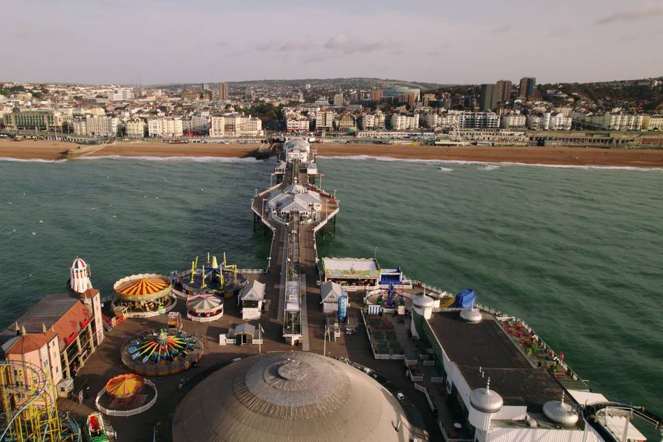 Brighton Pier from above