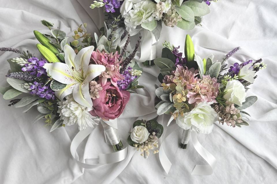 Set of lavender flowers