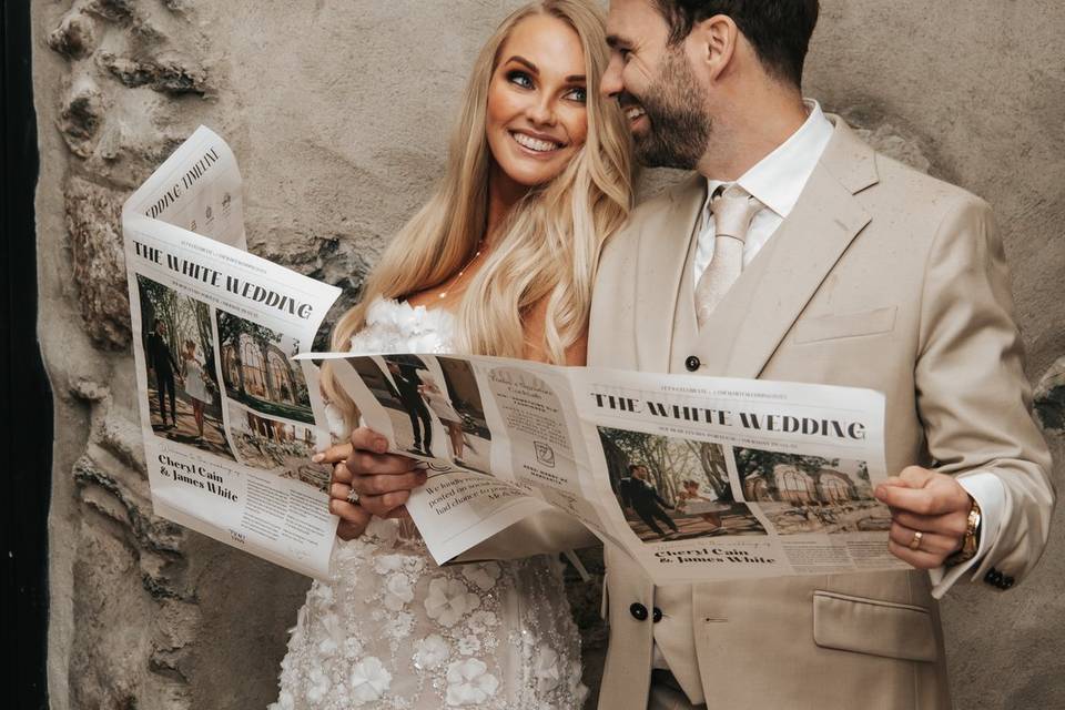White wedding news