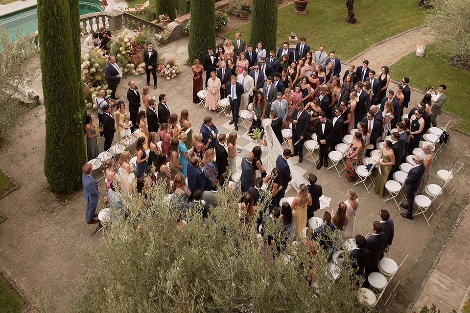 Chianti hills ceremony