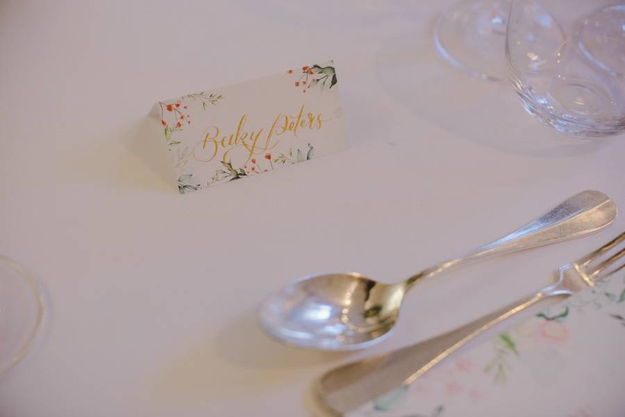 Calligraphy place card