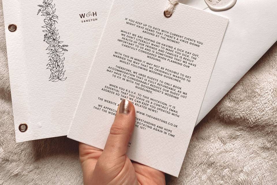 Invitation set