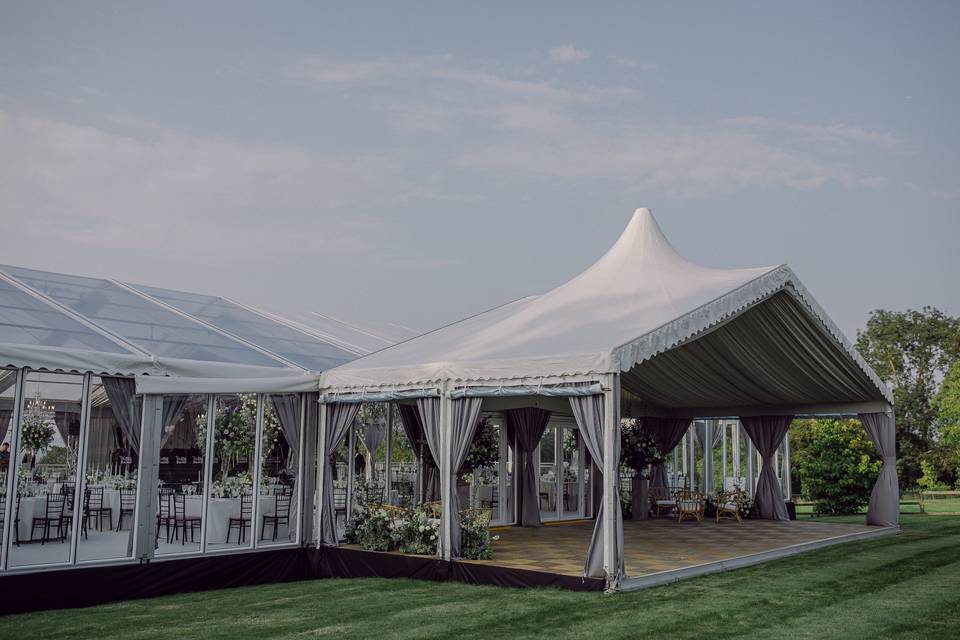 Marquee Wedding at Home