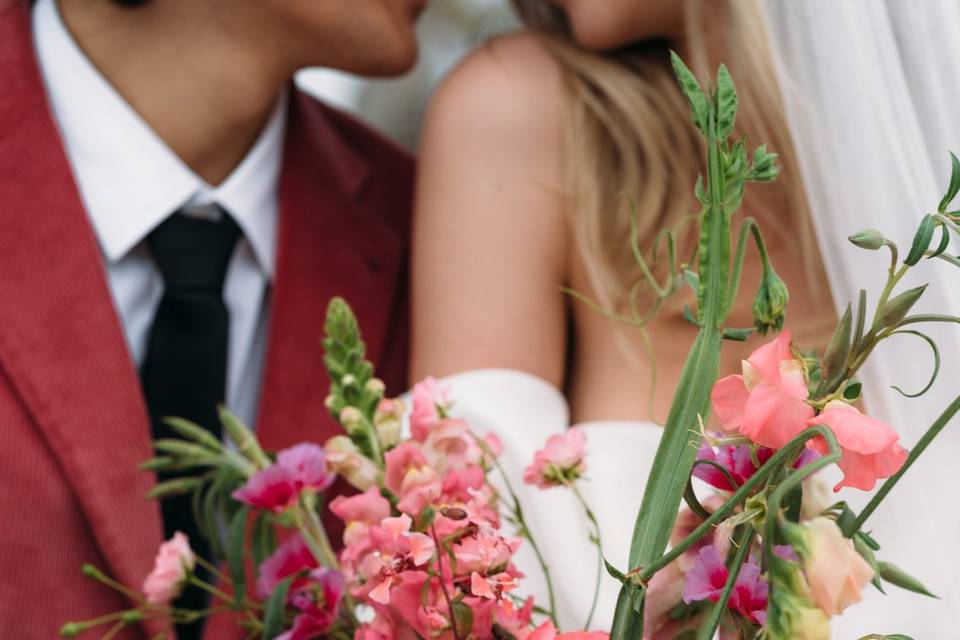 Summer bridal bouquet