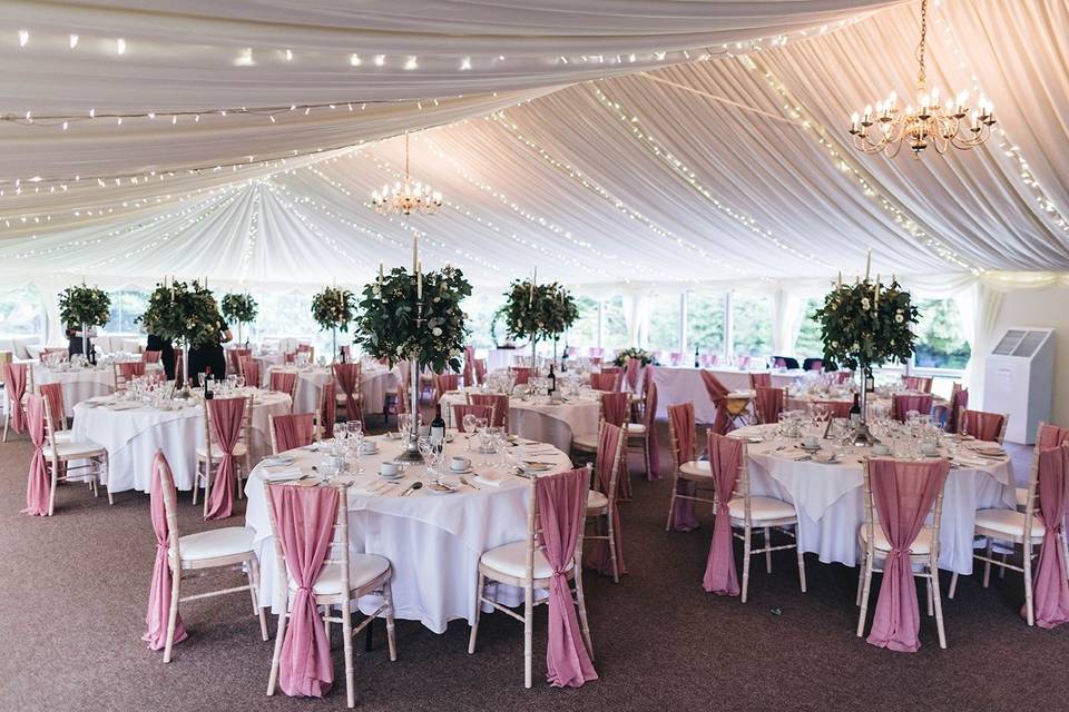 Our stunning Pavillion Marquee