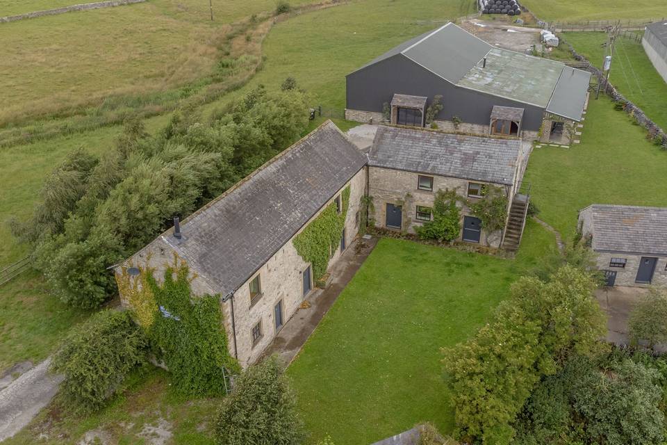 Barn, cottage and wedding barn