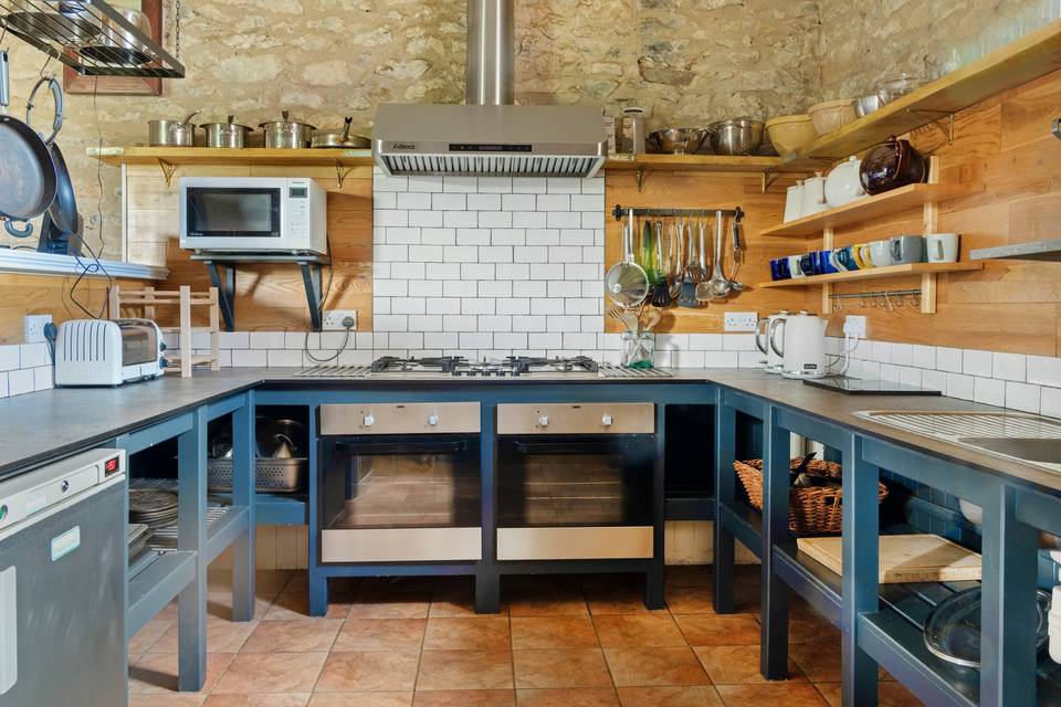 Holiday barn kitchen