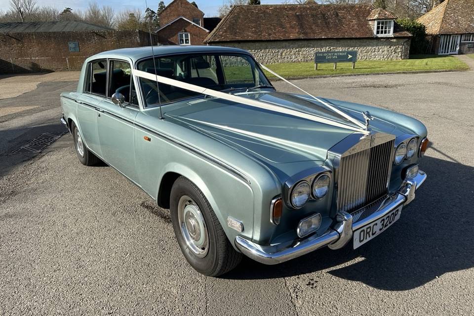 Silver/Blue Rolls Royce